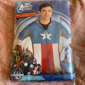 New Mens Halloween Marvel Captain America Hoodie
